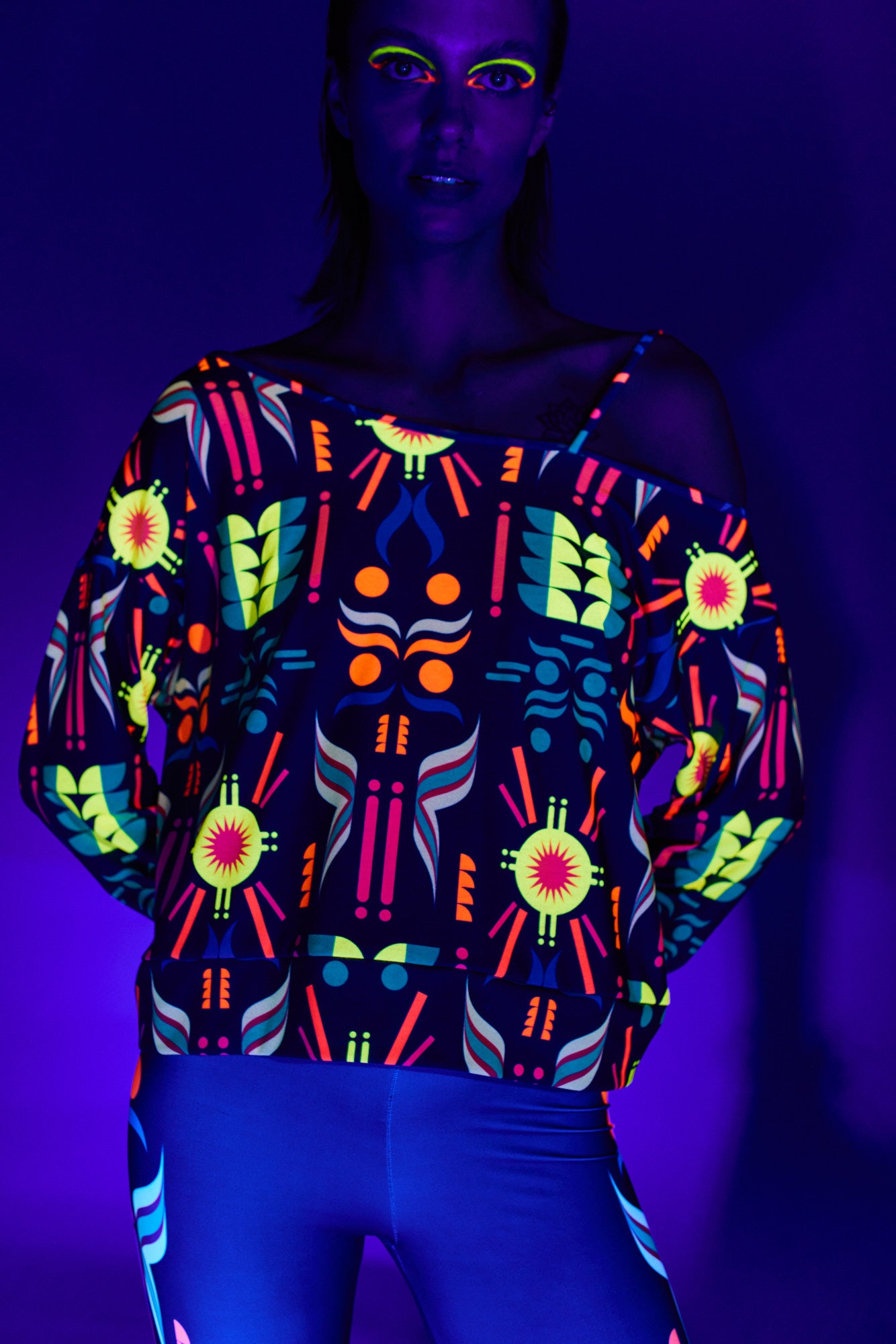 Blouse Fluo Asymétrique