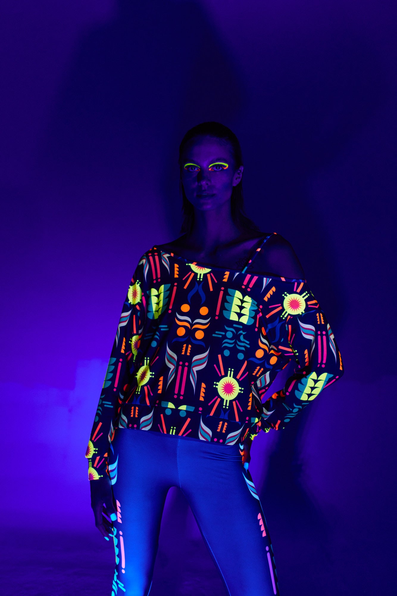 Blouse Fluo Asymétrique