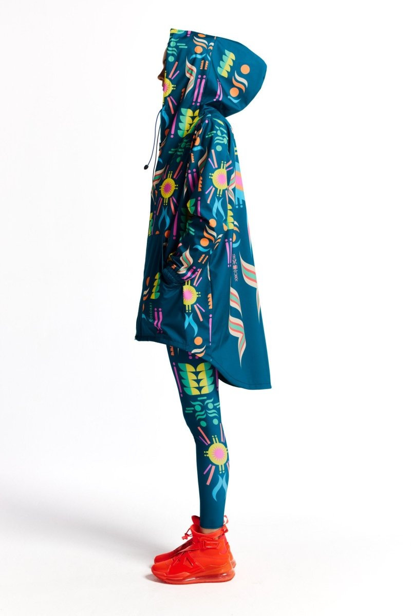 Chaqueta impermeable fluorescente