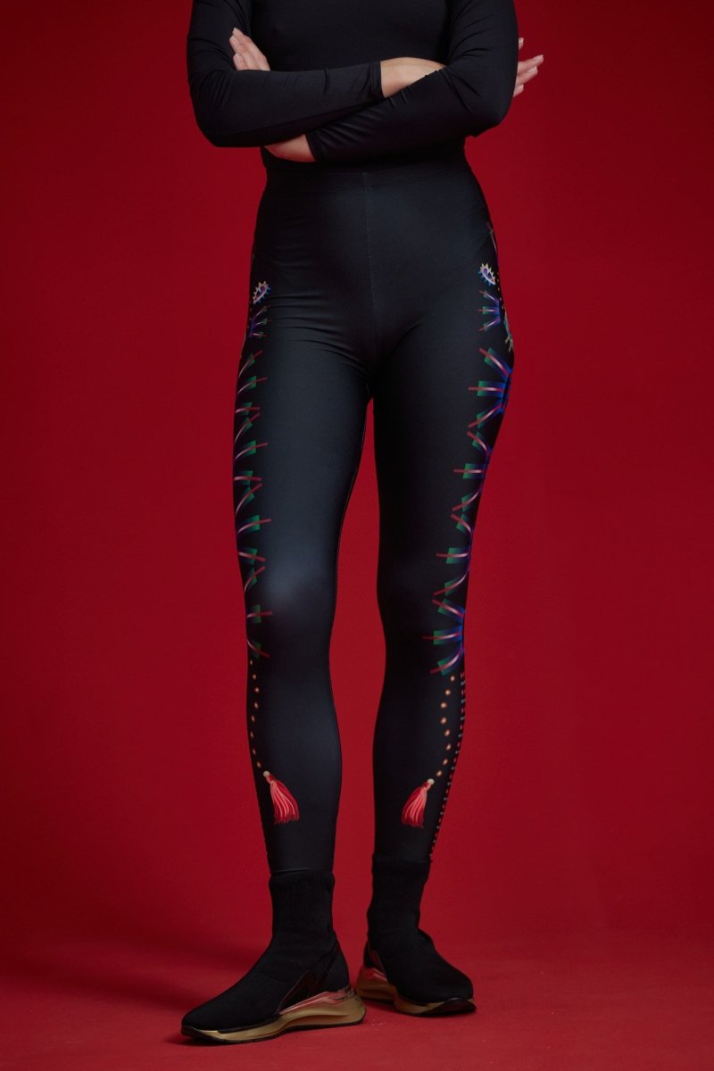 Leggings Heart Black