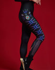 Leggings Heart Black