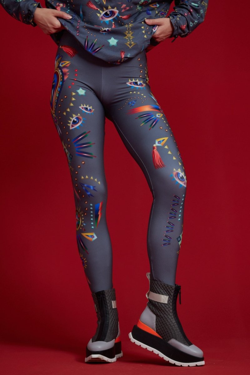 Legginsy Herz Grau