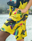Cats Yellow Shorts