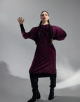 Sukienka Burgund Maori - COLORAT