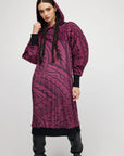Sukienka Burgund Maori - COLORAT