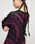 Tunika Burgund Maori - COLORAT