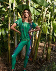 Legginsy Totem Green