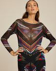 Sukienka siateczka Meteor Multicolor COLORAT – autorski print Meteor, zdjęcie 3