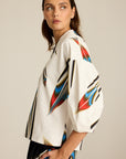 Bluza Meteor White II COLORAT – autorski print Meteor, zdjęcie 4