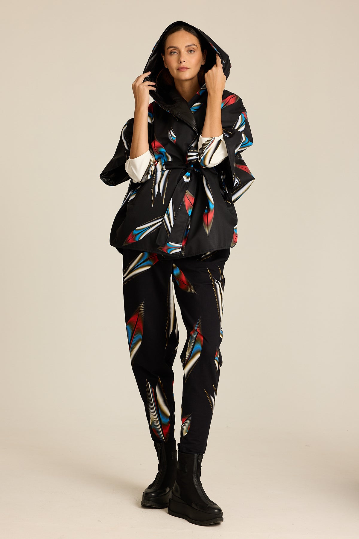 Poncho Meteor COLORAT – autorski print Meteor, zdjęcie 2