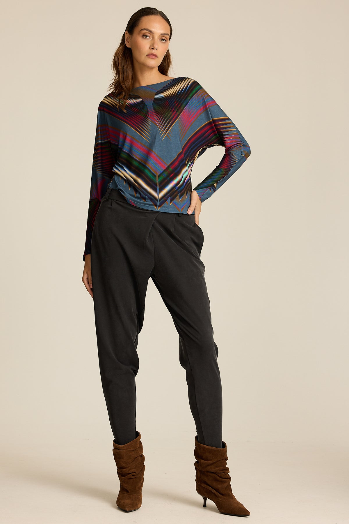 Longsleeve Meteor Blue COLORAT – autorski print Meteor, zdjęcie 2