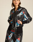 Kurtka Meteor Black COLORAT – autorski print Meteor