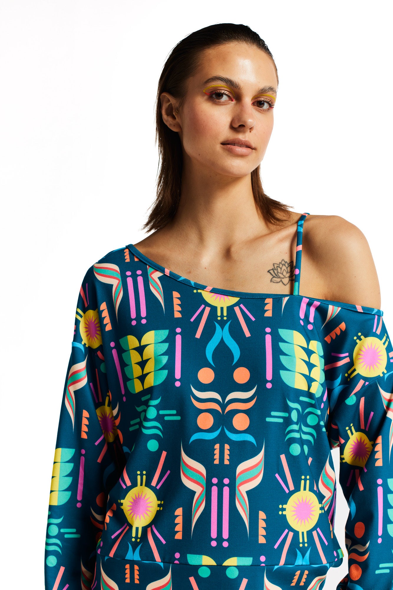 Blouse Fluo Asymétrique