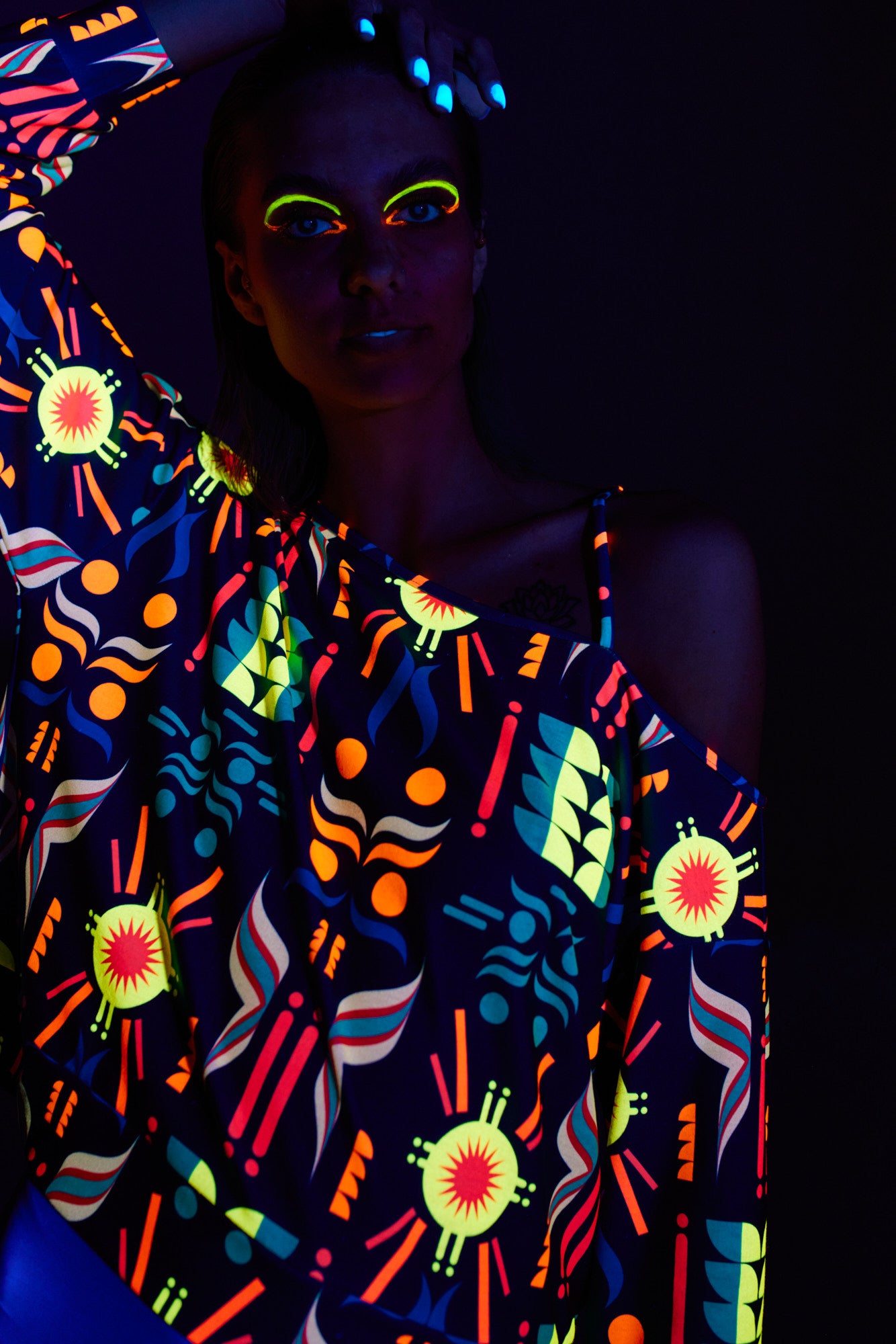 Blouse Fluo Asymétrique