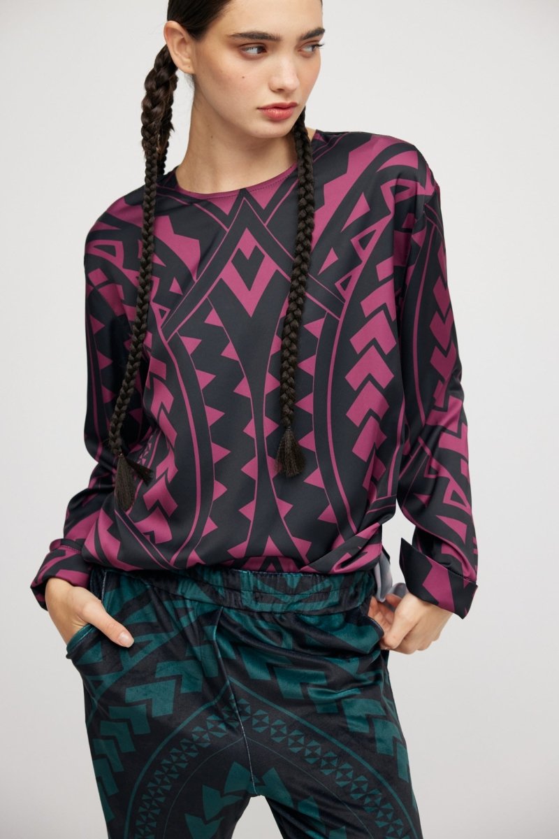 Blouse Bourgogne Maori