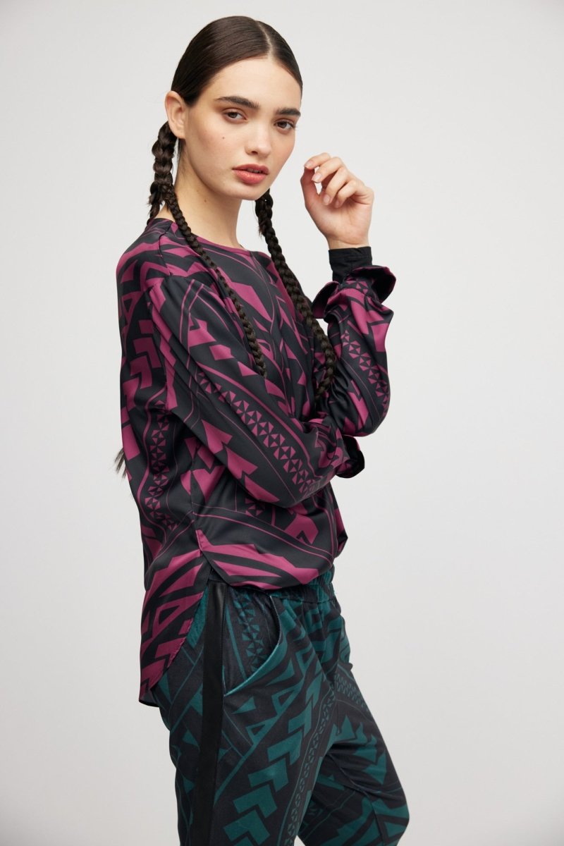 Blouse Bourgogne Maori