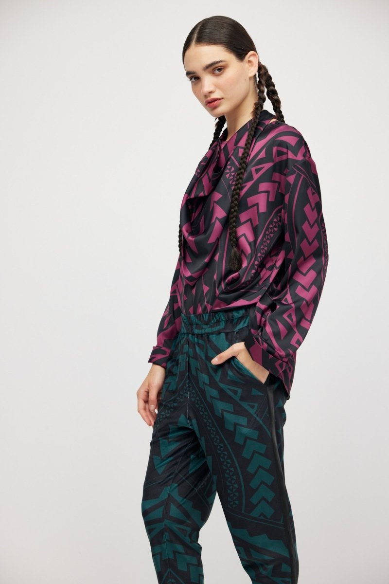 Blouse Bourgogne Maori