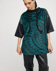 Blouse Mix Vert Maori