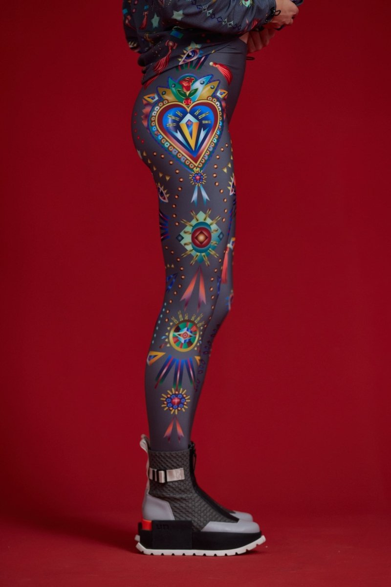 Leggings Heart Grey - colorat.eu