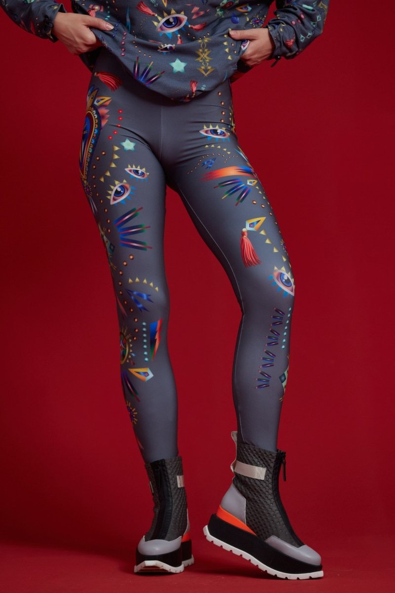 Leggings Heart Grey - colorat.eu