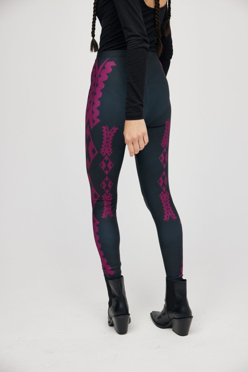 Legginsy Bourgogne Maori