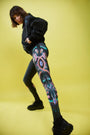 Dragon Leggings Black