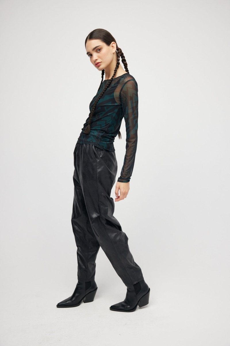 Manches longues vert Maori