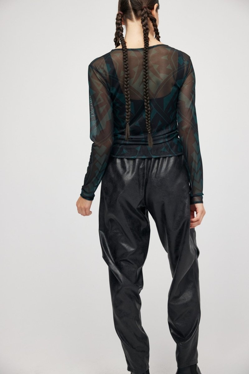 Manches longues vert Maori