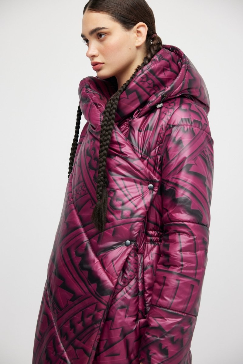 Manteau Bourgogne Maori