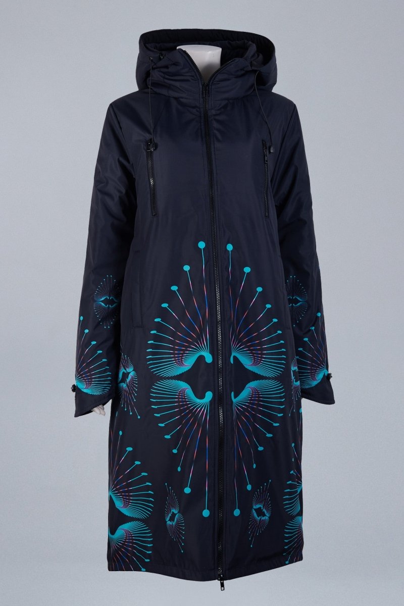 Manteau d&#39;hiver Heart Black &amp; Sac Gratuit !