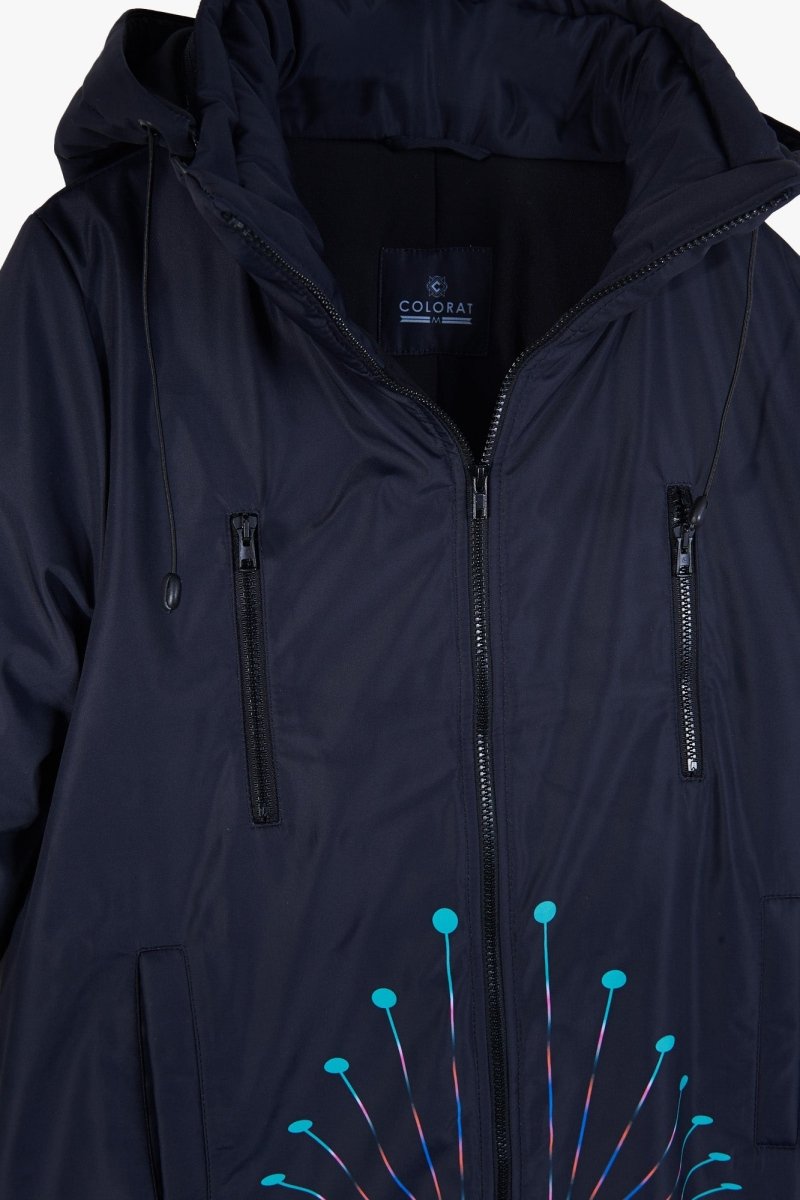 Manteau d&#39;hiver Heart Black &amp; Sac Gratuit !