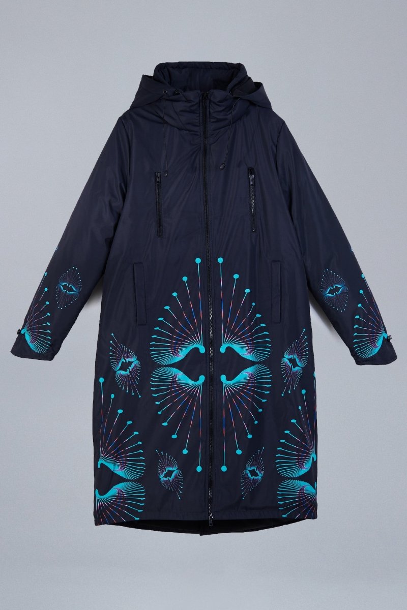 Manteau d&#39;hiver Heart Black &amp; Sac Gratuit !