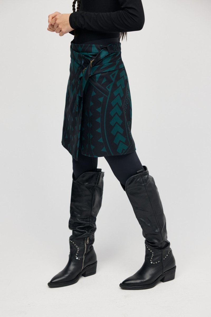 Jupe Mini Verte Maori