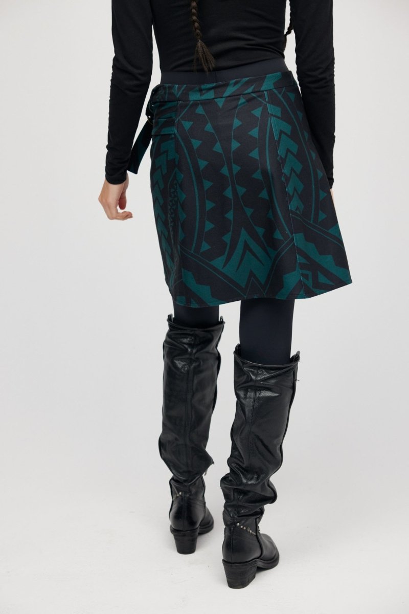 Jupe Mini Verte Maori