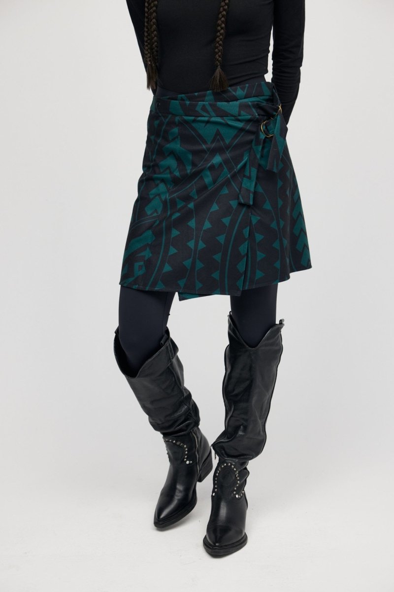 Jupe Mini Verte Maori