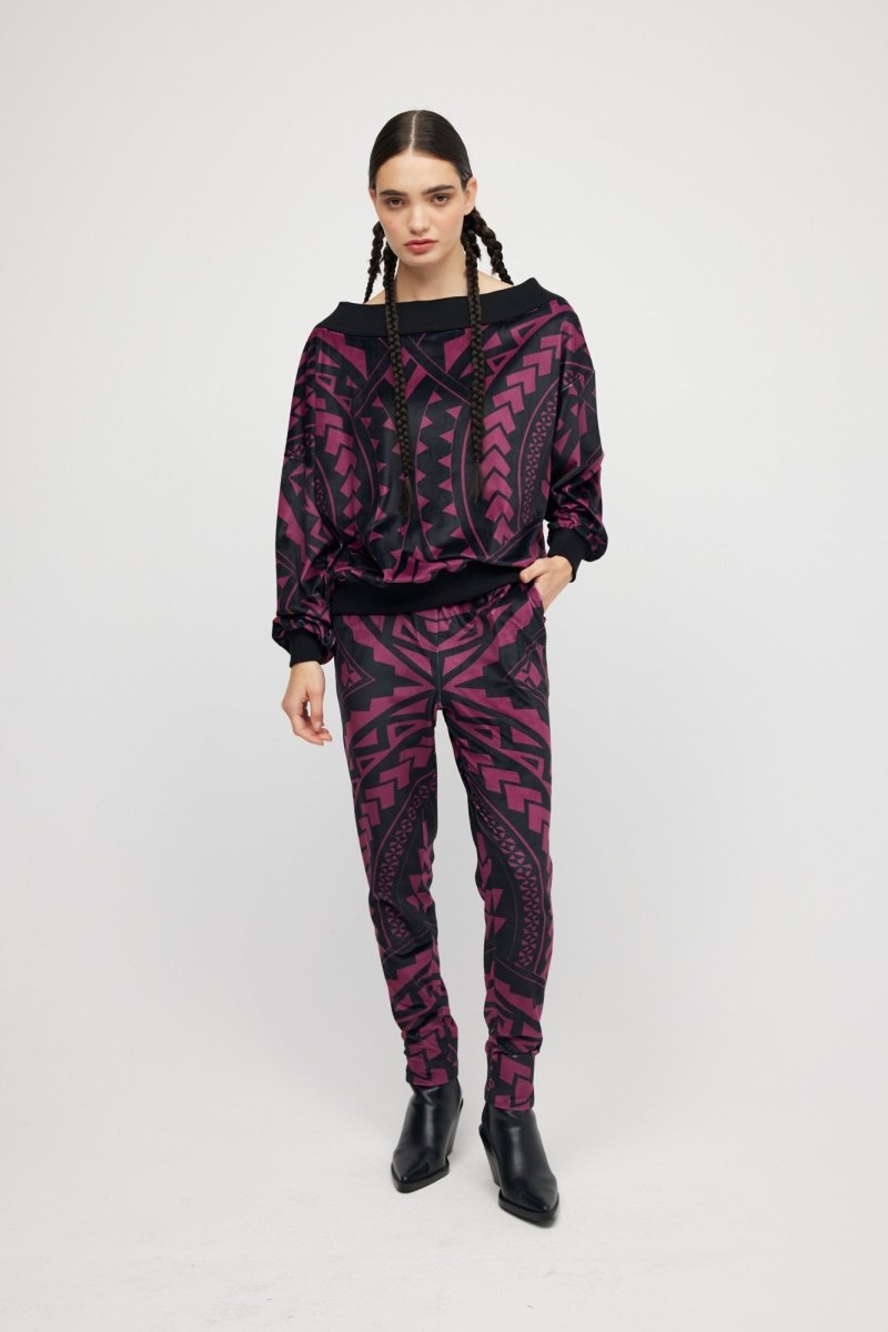 Pantalon Burgundy Maori