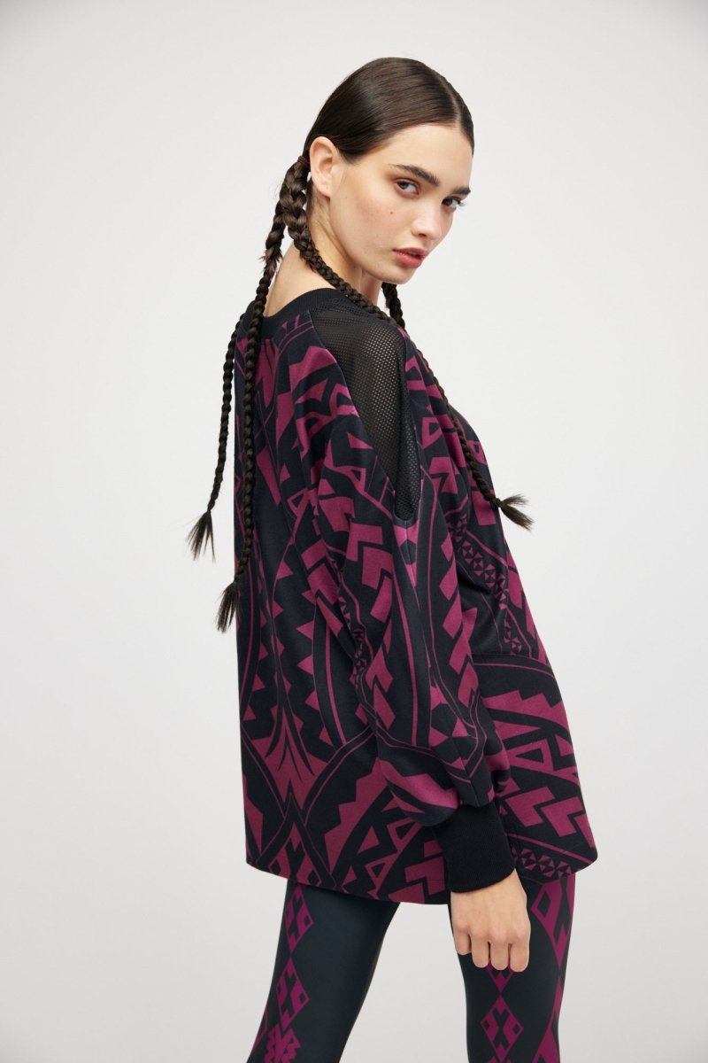 Tunique Bourgogne Maori